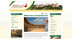 Desktop Screenshot of andalusien.info